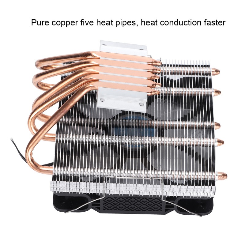 CPU Cooler Fast Heat Dissipation Pure Copper Five Heat Pipe