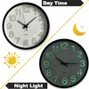 Aerfas Night Light Wall Clocks - 12 Inches Clock with