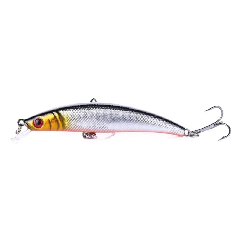 Set 5 Señuelos Duros Tipo Minnow Para Pesca