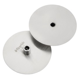 TURBRO Universal Grill Rotisserie Gyros Disc, 304 Stainless Steel, Fits 1/2” or 3/8" Hexagon, 3/8" or 5/16" Square Spit Rods, Compatible with Most Grills, for Outdoor BBQ, Set of 2 Discs