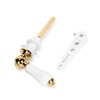 Ruimou Toilet Handle Replacement Set Ceramic Pull Handle 18mm Hole