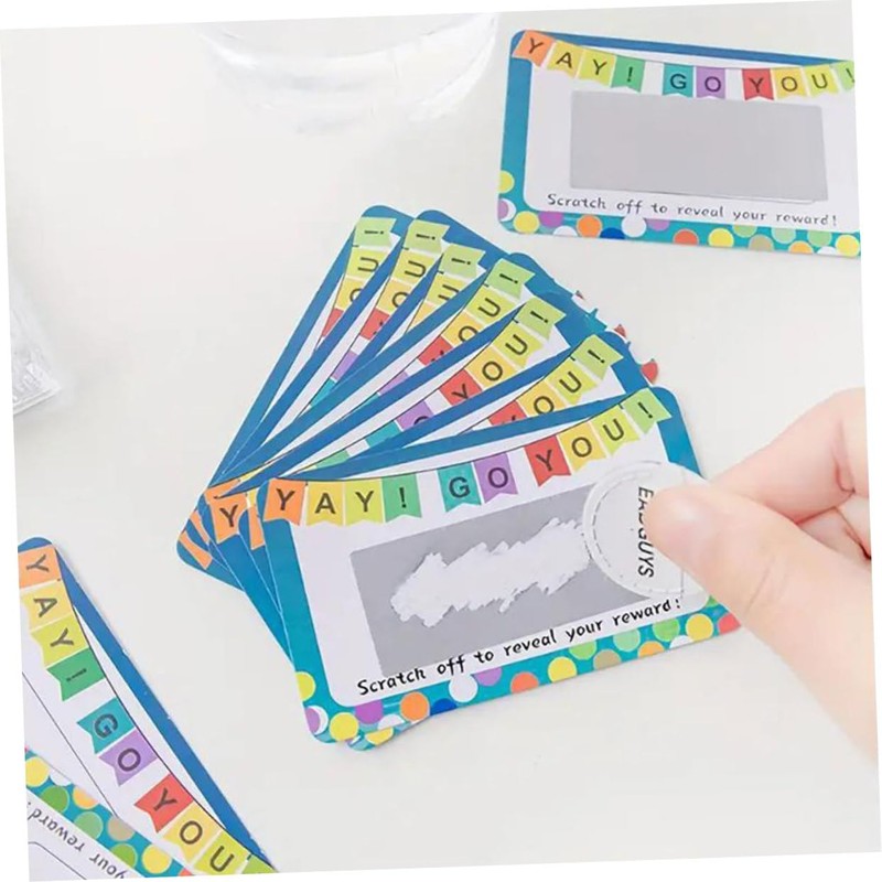 DOITOOL 50sheets DIY Scratch Off Cards for Party Surprises Create