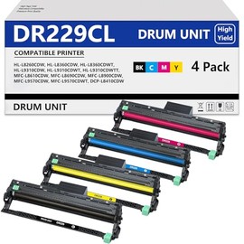 APRONE DR-229CL Drum Unit 4 Pack High Capacity Compatible for DR229 DR229CL Drum Unit for MFC-L3780CDW MFC-L3720CDW HL-L3220CDW HL-L3280CDW HL-L3295CDW Printer Drum (Toner not Included)