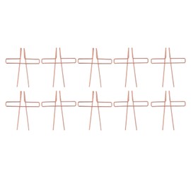 10pcs Book Page Clip Electroplated Stainless Steel Piano Sheet Book Clip Portable Music Page Holder for Reading Cooking Playing Music Rose Gold