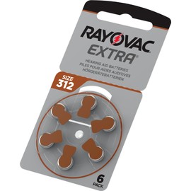 Rayovac Rayovac Extra Advanced mit Active Core Technology, Neuste Generation an Hörgerätebatterien, Größe 312