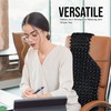 ZONETECH Black Wood Beaded Seat Cushion - Premium Quality Massaging
