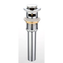 Sugarello Washbasin Drain Accessories Pop-up Drain Stopper for Washbasin Replacement Drain Supplies Sewer Parts Drain Stopper Drain Pipe with Replacement Instructions (Overflow Type)