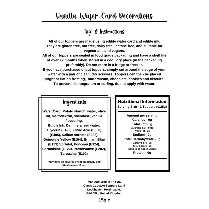 30 Childrens Edible Cupcake Toppers - 16 Characters