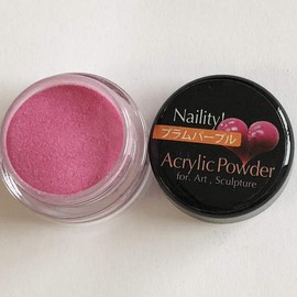 Narity! Nail Powder Acrylic Color Powder Plum Purple 0.1 oz (3 g)