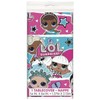Multicolor LOL Surprise Rectangular Plastic Table Cover - 54"x84" (1