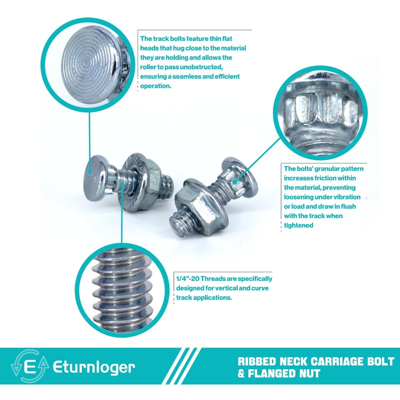 Garage Door Vertical/Curve Track and Extension Ladders Bolts & Lock