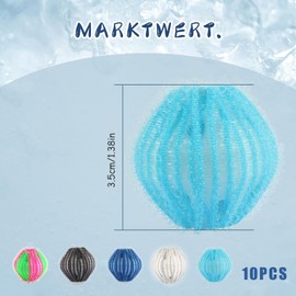 10 Stücke FusselfäNger Waschmaschine, Tierhaarentferner Waschmaschine, Langlebige Materialien, Sammeln Sie automatisch Hundehaare, Katzenhaare und Fusseln, Haarentfernungsball für Haustiere