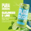 PuraSoda® Cucumber & Lime | Low-Calorie, Cane Sugar Soda Beverage