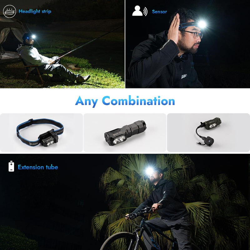 WUBEN E7 1800 Lumen Rechargeable Mini Flashlight with Magnet -