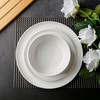 AmorArc Ceramic Dinnerware Sets, Wavy Rim Stoneware Plates and Bowls