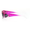 Polarized Fit Over Glass Sunglasses Womens Rhinestone Oval Frame Pink