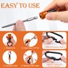 Threlaco 18 Pcs Drill Bit Holder Keychains 3 Pcs 1/4