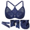 Lemorosy Women's Front Closure Lace Bra Full Figure Plus Size