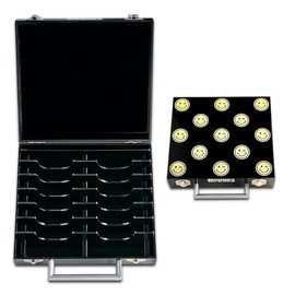 Pet Hair Grooming Clipper Blade Case, 14 Slots, Black