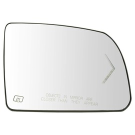 TRQ Side View Mirror Glass Assembly Turn Signal w/Backing Plate RH Compatible with Toyota Truck