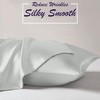 Moonlight Bedding Satin Silver Pillow Cases 2 Pack - Pillowcase