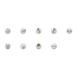 Dino Doodles Dinosaur Knobs (set of 9)