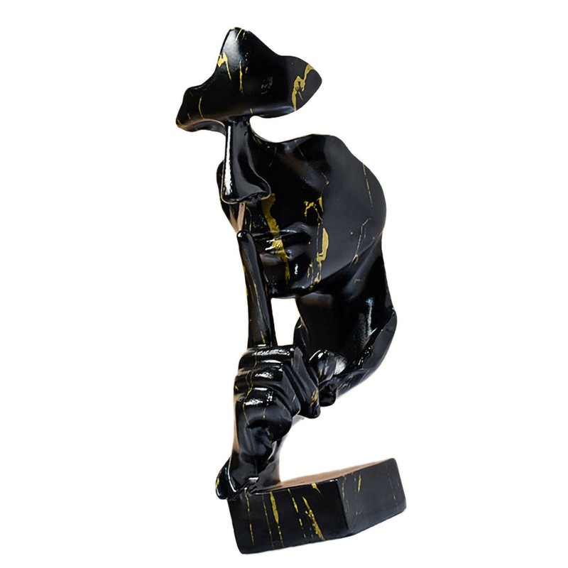 Thinker Statue Vivid Shape Compact Synthetic Resin Attractive Decorative Silence