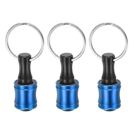 sourcing map 3PCS Bit Holder 1/4" Hex Shank Portable Aluminum Alloy Quick Change Extension Bar Screwdriver Drill Screw Adapter Tool for Impact Driver, Blue