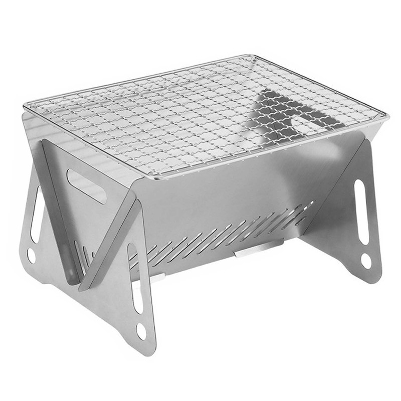 Folding Barbecue Camping Barbecue Portable BBQ Charcoal Smoker Grill for