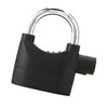 Black Anti Theft Security Padlock Waterproof Siren Alarm Lock for