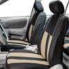 FH Group FB036114 Striking Striped Seat Covers (Beige) Full Set