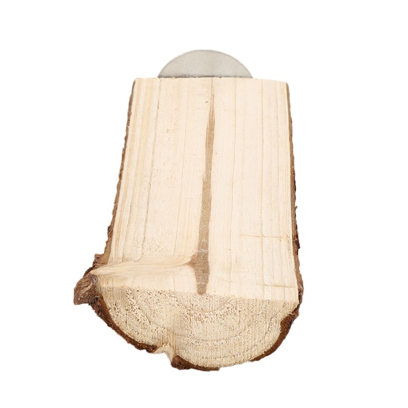 Natural Wood Hamster Feeding Food Bowl Split Climbing Ladder Platform