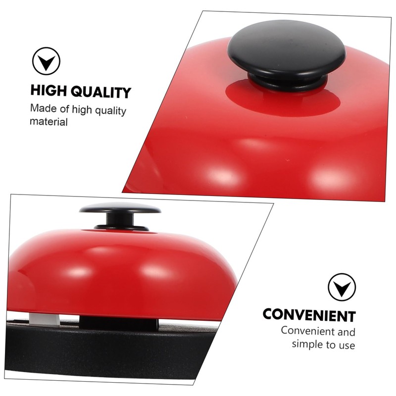 SHINEOFI 2Pcs Table Bell Hand Pressing Service Bell for Game
