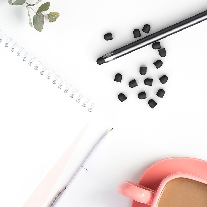 Hemobllo Stylus Pen Tips Rubber: Soft, No Scratches,Universal Stylus Ends