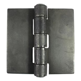 Bobco Metals Heavy Duty Weldable Hinges | Steel Butt Hinge Design for Heavy Gates & Doors | Long Lasting - 5" x 5" Size - 1/4" Plate Thickness (1.8 lbs)