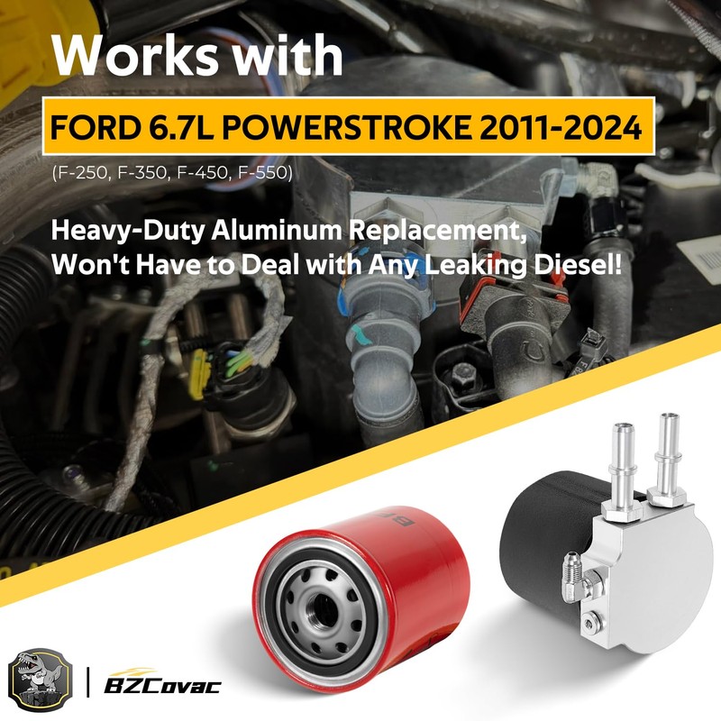 121003 Upper Fuel Filter Conversion Kit for Ford Powerstroke 2011-2024