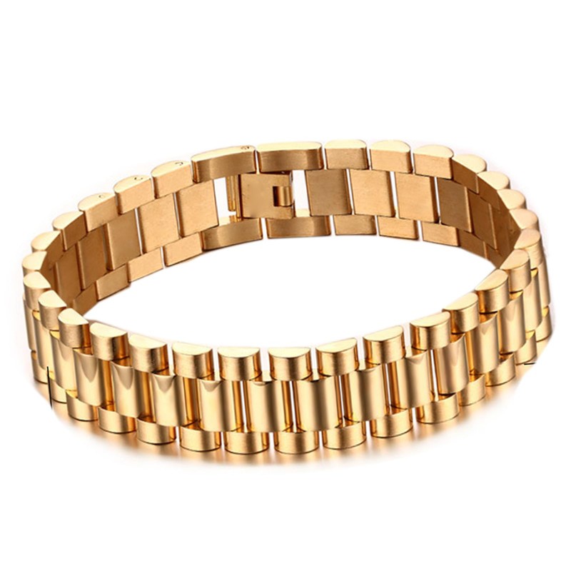 Gold Link Chain Bracelet, Single Link Chain Bracelet, Light and