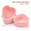 Mini molde para tartas de corazón, molde de silicona de