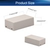 Heyiarbeit 2Pcs 2.79"x1.61"x0.91" ABS White Dustproof Electronic Junction Box Enclosure