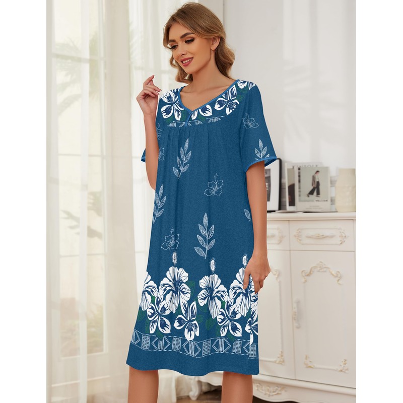 Becotal Moo Moos for Women Hawaiian Muumuu House Dresses for