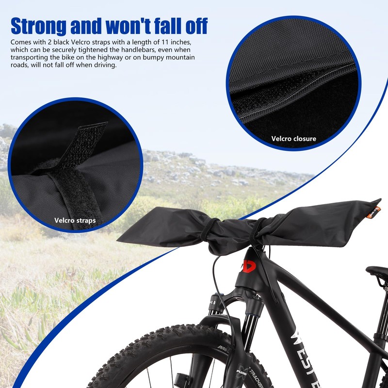 Nutmanel Pack of 2 Handlebar Protective Cover E-Bike Waterproof, Protection