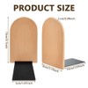 KARBAG Book Ends, 2 Pack Natural Bamboo Bookend Heavy Duty