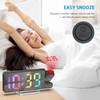 AMIR Projection Alarm Clock for Bedroom, 7.9 in Projector Clock