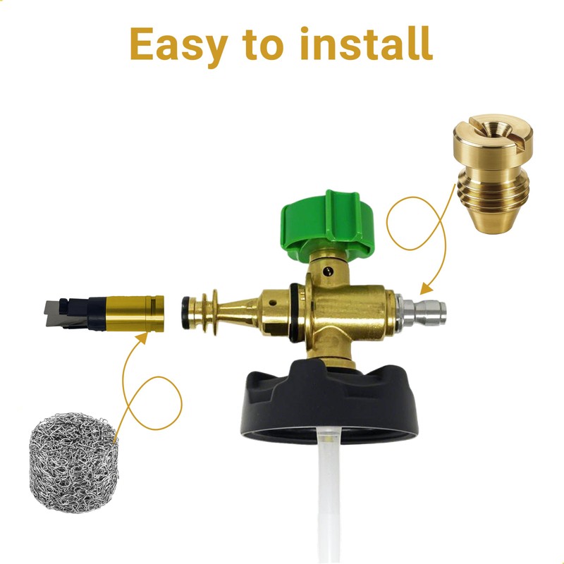 4 Pieces 1.1 mm Foam Cannon Orifice Nozzle and 4