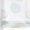 Bella Eyelet Roller Blind Burnout White Printed Circle Motif White