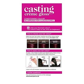 L 'Oreal Casting Crème Gloss Black Cherry Shade 360 Hair Colour