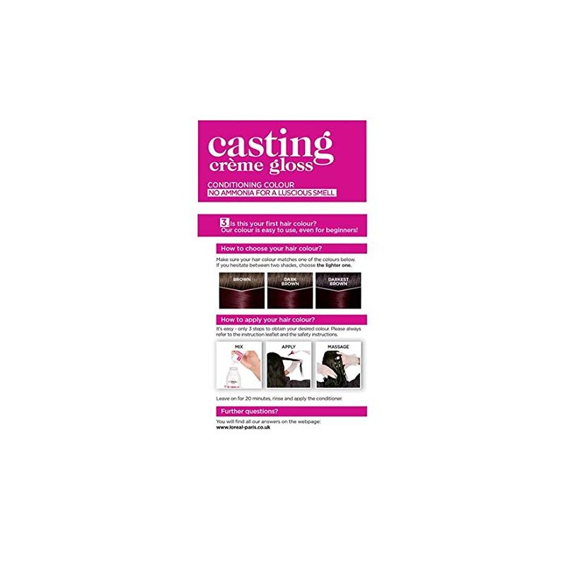 L 'Oreal Casting Crème Gloss Black Cherry Shade 360 Hair