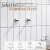 KOKOSIRI Robe Hooks for Bathroom Chrome Kitchen Hooks Hanging Hand