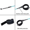 Surfboard Leash,Straight Rope Single Turn Surf Leash for Longboard,Paddleboard,Surfboards 5.5mm