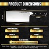 SliceElite Slice Series 7 Inch Cleaver Knife High Carbon German